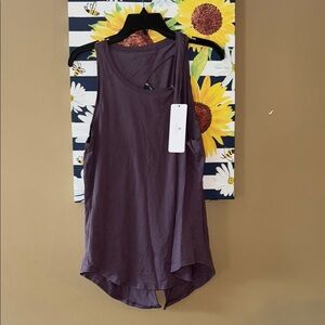 Women's Purple Sleeveless Crz Yoga Tank L